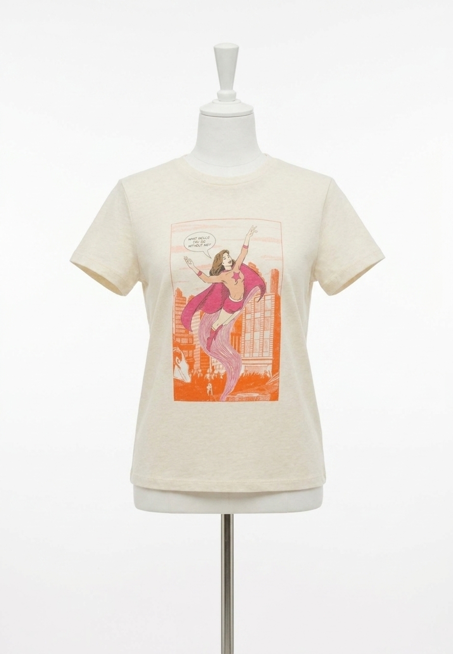NEW RE/DONE superhero classic tee in white